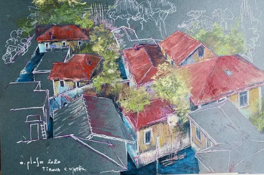 Untitled Landscape work by Ols Plasa